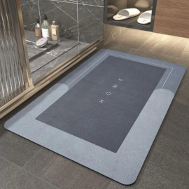 Tapete de Banheiro Veludo Cristal, Super Absorvente e Antiderrapante
