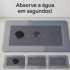 Tapete de Banheiro Veludo Cristal, Super Absorvente e Antiderrapante