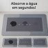 Tapete de Banheiro Veludo Cristal, Super Absorvente e Antiderrapante