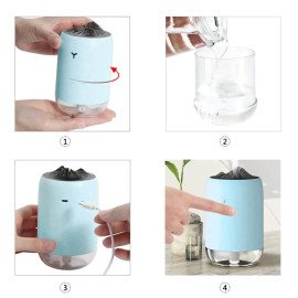 Umidificador Difusor Aroma Aromatizador Portatil USB 260ml