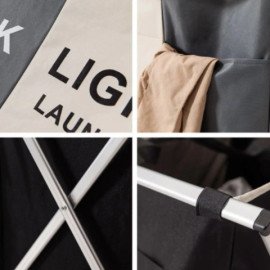 Cesto de Roupa com Separação em 3 Compartimentos e Cores