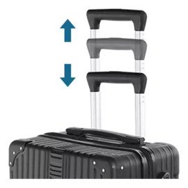 Suitcase and travel bag with 360° wheels Size S ABS