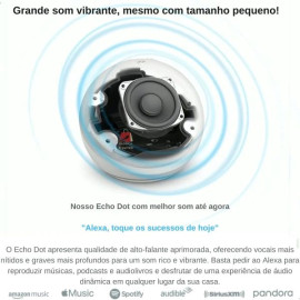 Amazon Echo Dot 5th Gen com assistente virtual Alexa