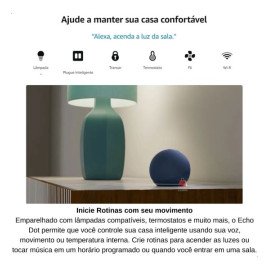 Amazon Echo Dot 5th Gen com assistente virtual Alexa