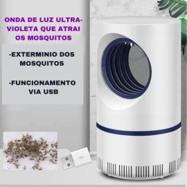 Armadilha Mata Mosquito Led Uv Eletronico Pernilongo Insetos