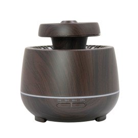 Aromatizador e Umidificador de Ambientes Com 7 Tipos De Luzes De Led 400ML Cor:Mogno