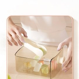 Caixa Dispenser Molde de Gelo 2 em 1 Forma Gaveta