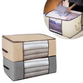 Caixa Organizadora Multiuso Edredom Coberta Roupas Anti Mofo