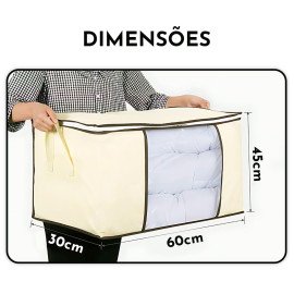 Caixa Organizadora Multiuso Edredom Coberta Roupas Anti Mofo