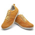 Sapatênis Casual Conforto Couro Amarelo