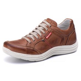 Sapatênis Casual Conforto Couro 