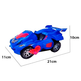 Carrinho Transformar Dinossauro Bate E Volta Sons Luzes Brinquedo