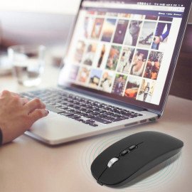 Mouse H’MASTON Ergonomico Recarregavel Leve Clique Silencioso