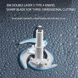 Multiprocessador Inox para Alimentos 1000W com capacidade de 3L