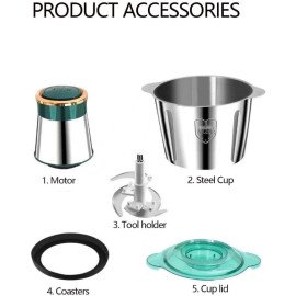 Multiprocessador Inox para Alimentos 1000W com capacidade de 3L
