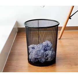 Conjunto Kit Escritório 4 Peças Organização Preto Aço