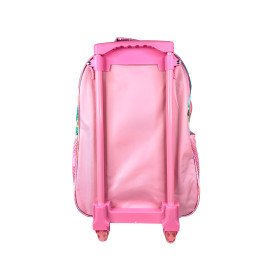 Conjunto Mochila Escolar Infantil Princesas de Rodinhas