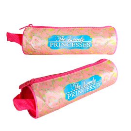 Conjunto Mochila Escolar Infantil Princesas de Rodinhas