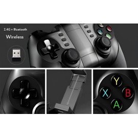 Controle Gamepad Wireless Com Adaptador 3 em 1 Bluetooth