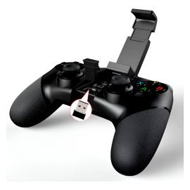 Controle Gamepad Wireless Com Adaptador 3 em 1 Bluetooth