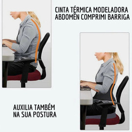 Cinta Abdominal Térmica Modeladora e Redutora De Medidas
