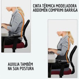 Cinta Abdominal Térmica Modeladora e Redutora De Medidas