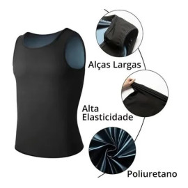 Regata Sauna Cinta Modeladora Masculina Efeito Queima Gordura