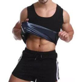 Regata Sauna Cinta Modeladora Masculina Efeito Queima Gordura