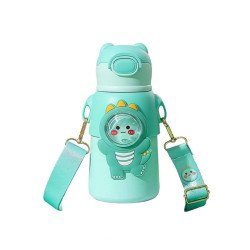 Garrafinha C/ Canudo Squeeze Infantil Garrafa Bebe Térmica