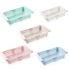 Kit 4 Gavetas Organizadoras De Geladeira Ajustavel Multiuso Retratil De Plastico