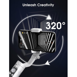 Estabilizador Hohem Gimbal iSteady XE para Smartphone, 3 eixos, dobrável ultraleve para Android e iPhone 14 Pro Max, introdução de uma tecla