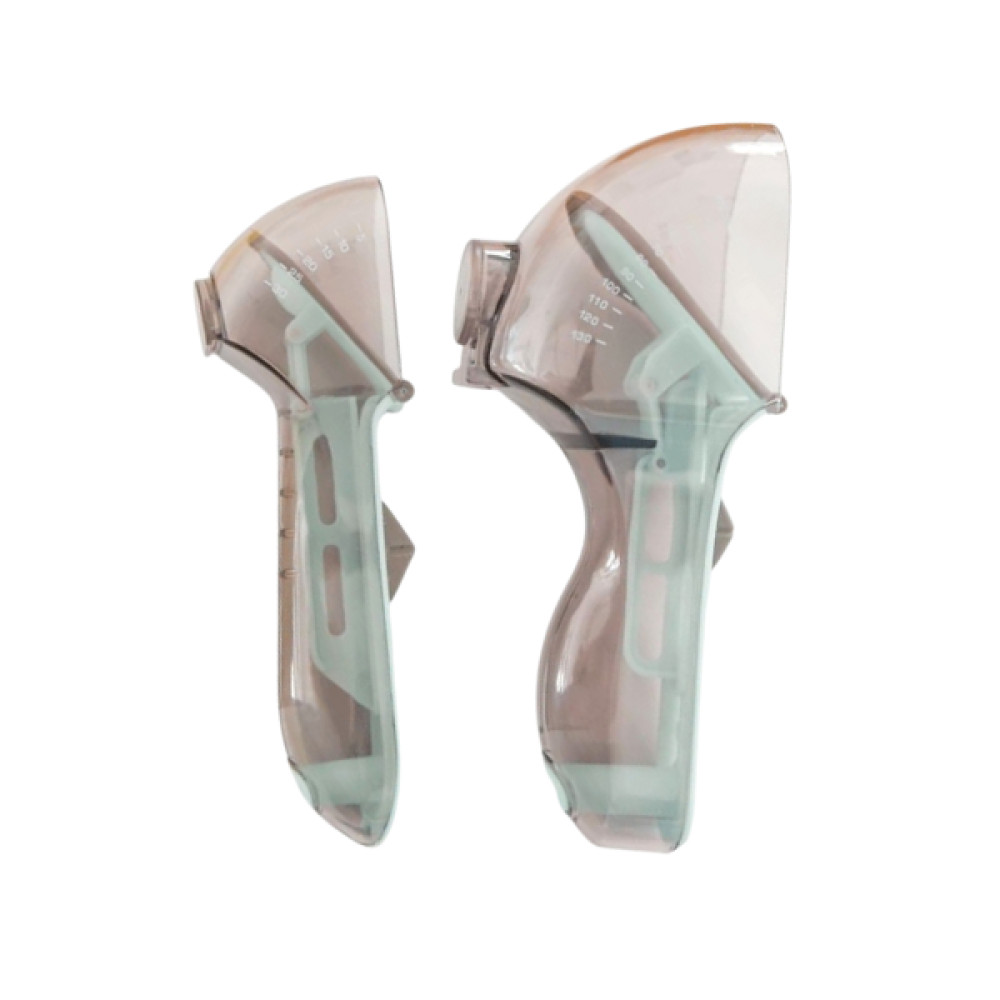 Kit Colher Medidora Ajustavel Com Botão Seletor