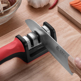 Kit Cozinha Amolador De Faca Tesoura e Descascador