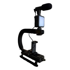 Kit Estabilizador Tripé para Câmera Celular Gravação