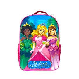 Kit Mochila Escolar com Acessórios Infantil Princesas