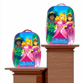 Kit Mochila Escolar com Acessórios Infantil Princesas