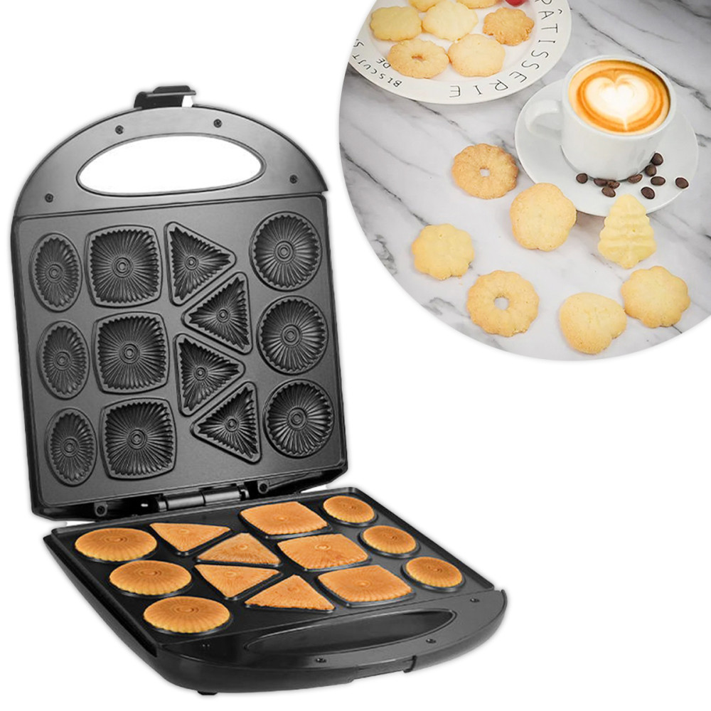 Máquina De Fazer Biscoito Elétrica Bolacha Cookie Waffle Voltagem:110V