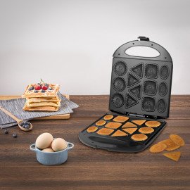 Máquina De Fazer Biscoito Elétrica Bolacha Cookie Waffle Voltagem:110V