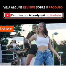 Estabililizador para celular Gimbal Isteady M6 Kit Hohem Pró Led