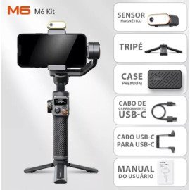 Estabililizador para celular Gimbal Isteady M6 Kit Hohem Pró Led