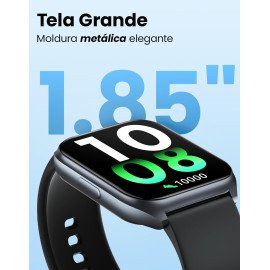 Smartwatch Haylou Watch 2 Pro com tela de 1,85" e chamadas via Bluetooth 