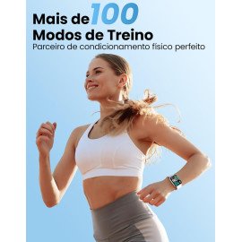 Smartwatch Haylou Watch 2 Pro com tela de 1,85" e chamadas via Bluetooth 