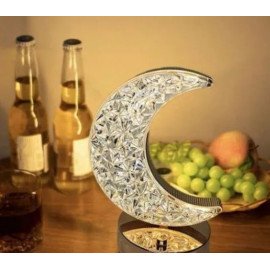 Luminária Decorativa Abajur LED com 3 Modos de Cores Branco Quente Neutro e Frio (Lua)