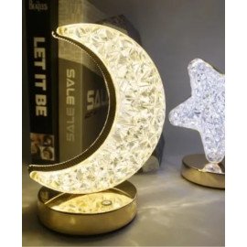 Luminária Decorativa Abajur LED com 3 Modos de Cores Branco Quente Neutro e Frio (Lua)