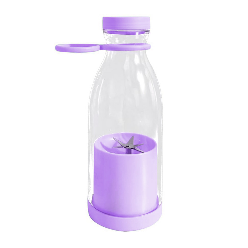 Mini Liquidificador Portatil Garrafa Shake Suco Juice Cup USB Cor:Lilás