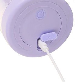 Mini Liquidificador Portatil Garrafa Shake Suco Juice Cup USB Cor:Lilás