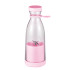 Mini Liquidificador Portatil Garrafa Shake Suco Juice Cup USB Cor:Rosa