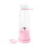 Mini Liquidificador Portatil Garrafa Shake Suco Juice Cup USB Cor:Rosa