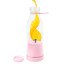 Mini Liquidificador Portatil Garrafa Shake Suco Juice Cup USB Cor:Rosa