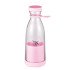 Mini Liquidificador Portatil Garrafa Shake Suco Juice Cup USB Cor:Rosa